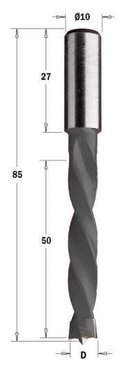 Wiertło HM D=7  I=50 L=85 S=10x27  RH