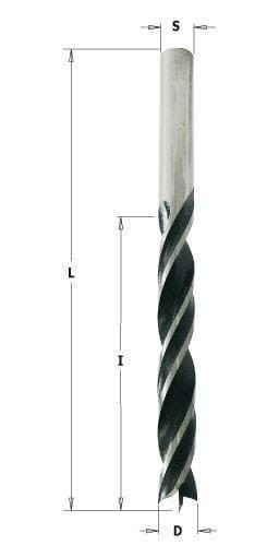 Wiertło NP HS D=7 I=69 L=109 S=7 RH (uchwyt cylindryczny)
