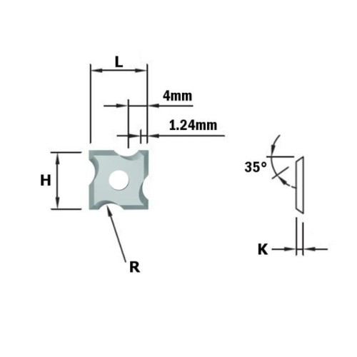 Płytka wym. R=3mm (10 szt.)