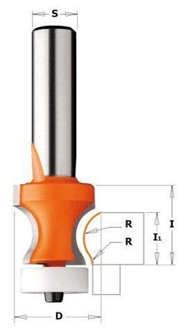 Frez HM R=8 D=25,4 I=22,2 B=15,87 S=12