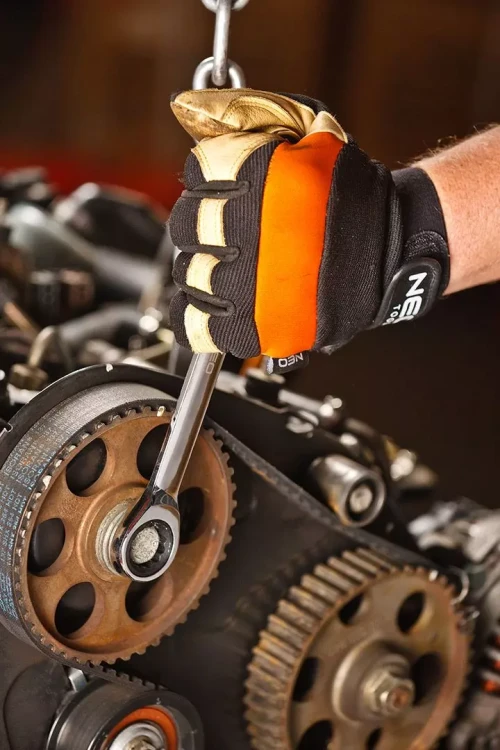 Klucz płasko-oczkowy z grzechotką 19 mm