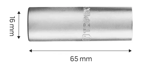 Nasadka do świec 1/2", 16mm