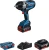 Klucz udarowy GDS 18V-1000 w walizce L-BOXX 136 z 2 akumulatorami GBA 18V 5.0Ah, szybką ładowarką