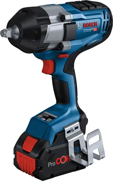 Klucz udarowy GDS 18V-1000 w walizce L-BOXX 136 z 2 akumulatorami GBA 18V 5.0Ah, szybką ładowarką