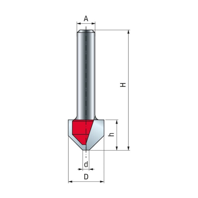 Frez 21-11208P 16X12,5X50,8X8 90°