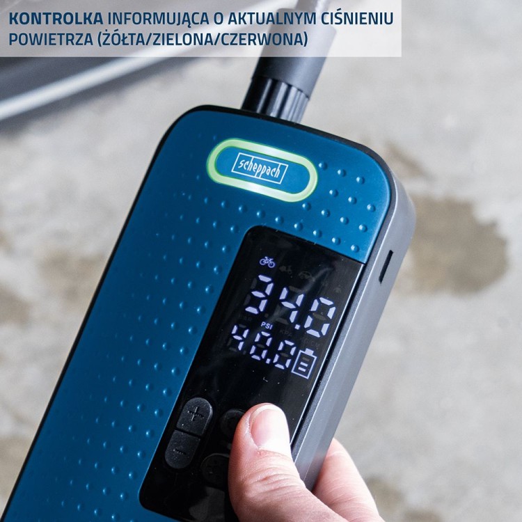 Kompaktowy kompresor akumulatorowy SCHEPPACH AC10/8V