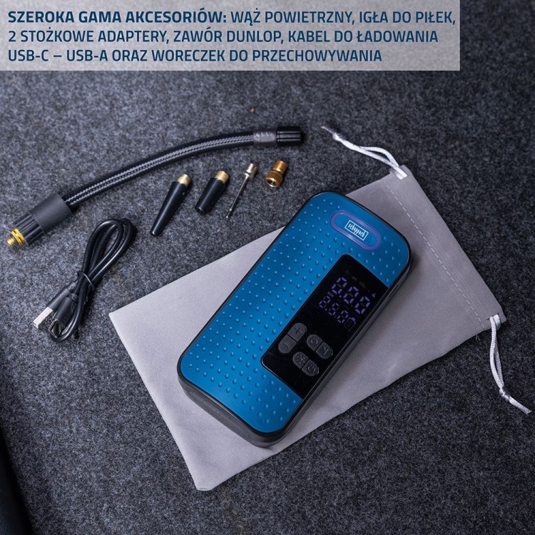 Kompaktowy kompresor akumulatorowy SCHEPPACH AC10/8V