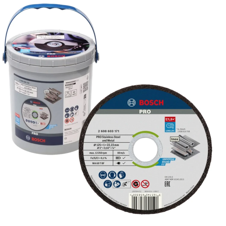 Tarcza do cięcia stali PRO 125x1,0 mm - 100 szt.