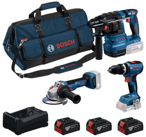Zestaw Combo GSB 18V-65 + GBH 18V-22 + GWS 18V-11