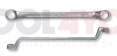 Klucz oczkowy 12-kątny dwustr. wyg. RWKb 8x10 chr