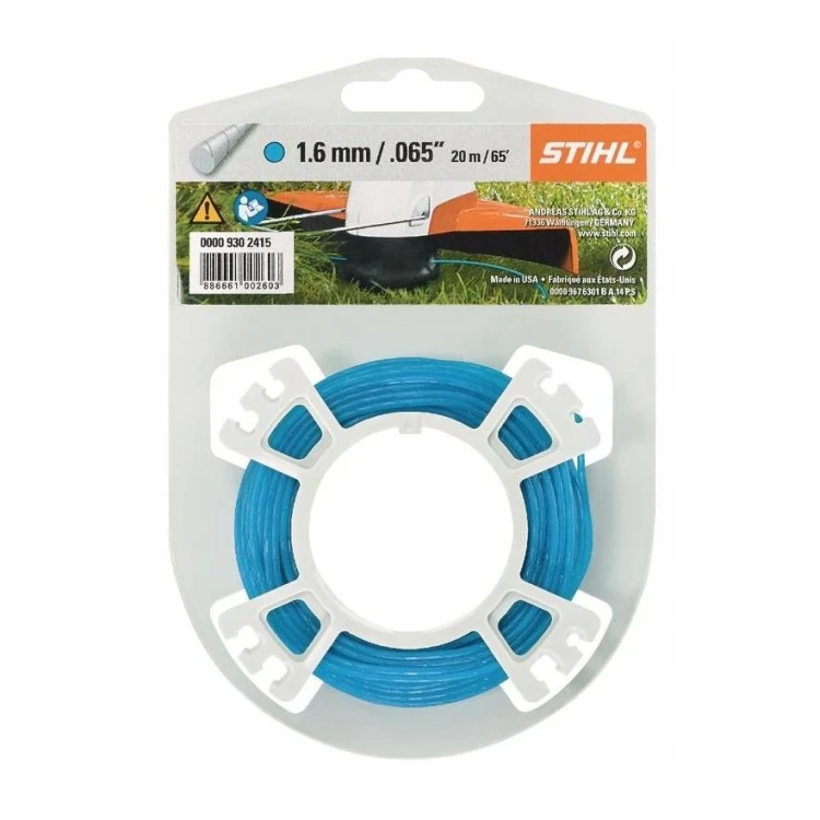 Żyłka okrągła cicha O 1,6 mm x 19,0 m niebieska