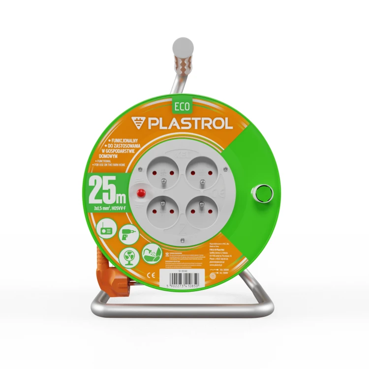 Przedłużacz bębnowy PB-ST/S/25m/3x1,5/H05VV-F
