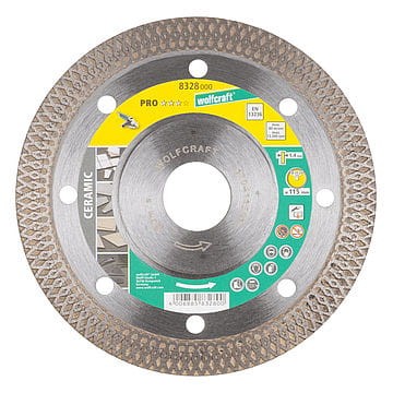 Tarcza diamentowa PRO CERAMIC TURBO 115, Wolfcraft