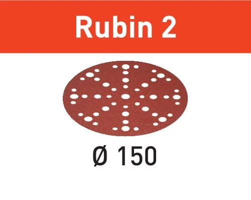 Krążki ścierne STF D150/48 P150 RU2/50 Rubin 2