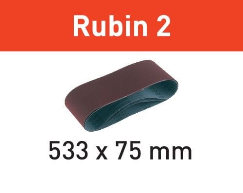Taśma szlifierska L533X 75-P120 RU2/10 Rubin 2