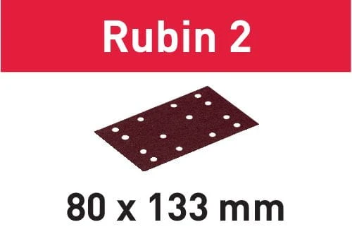 Arkusze ścierne STF 80X133 P100 RU2/10 Rubin 2