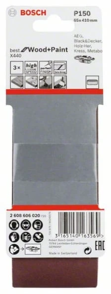 PAS BEZK. 65x410 BEST F/WOOD P150