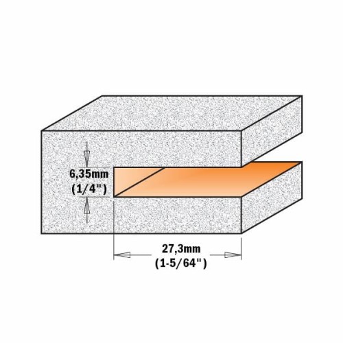 Frez HM I=6,35 D=92 H=27,3 S=12