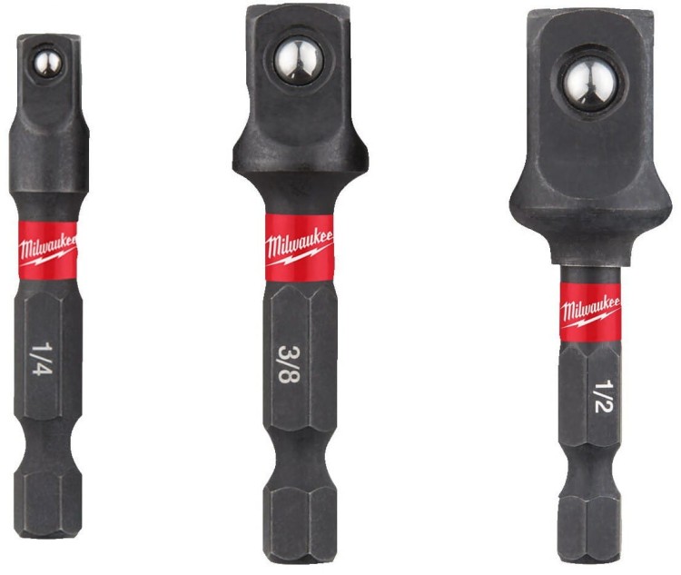 Zestaw adapterów do nasadek udarowych 3 szt. Shockwave Impact Duty