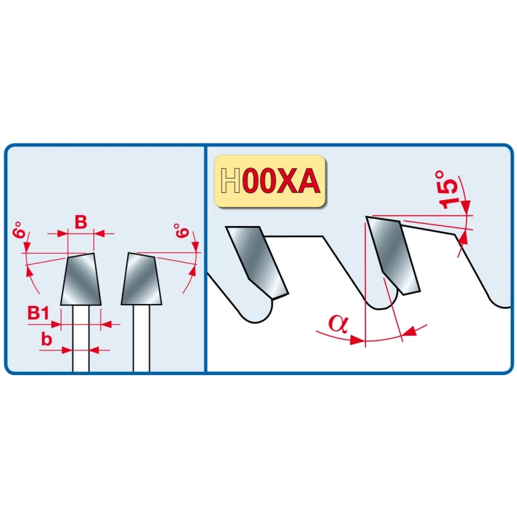 Podcinak tarczowy zbieżny LI25M43NE3 180x4,3-5,5x45 Z36