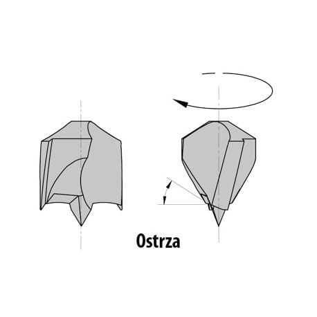 Wiertło HW NP D=11 I=43 L=70 S=10x20 RH